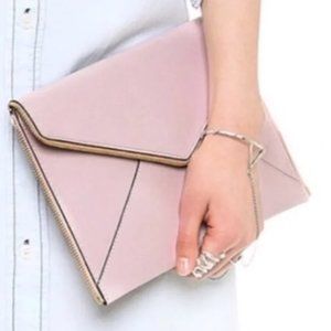 Rebecca Minkoff Pale Pink Leo Envelope Clutch